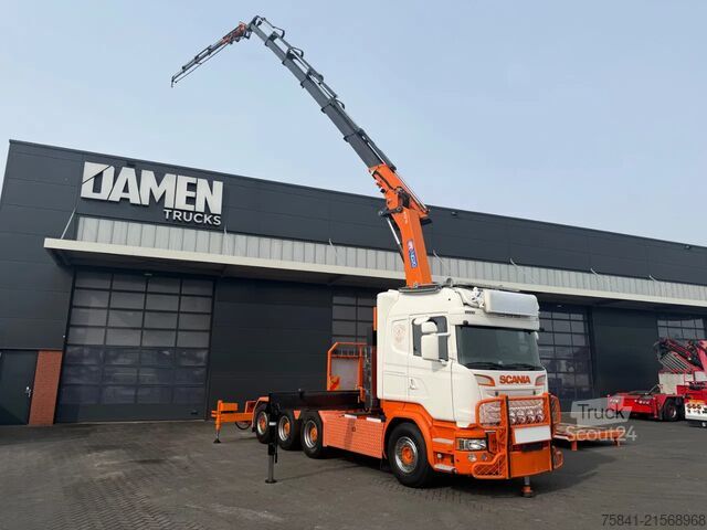Kranbil Scania R580 V8 R 580 LB 8x4 HMF 4020-K6 + JIB FJ 600-K4