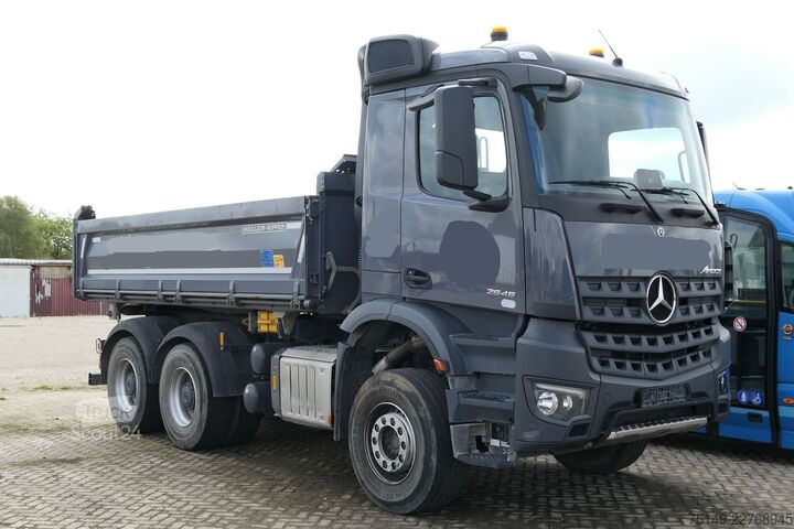Driezijdige kipper MERCEDES-BENZ 2645 K Arocs 6x4, Meiller, AHK, Klima, 29tkm