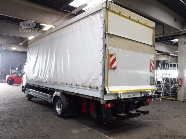Plattewagen met zeil MERCEDES-BENZ 1223 Atego 4x2, Schiebeplane, LBW, AHK, Spur