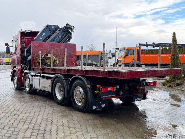 Priklopnik za platformo Scania R580 8x2 EURO6 SKRZYNIA Z HDS HIAB 422E-6 HOPRP