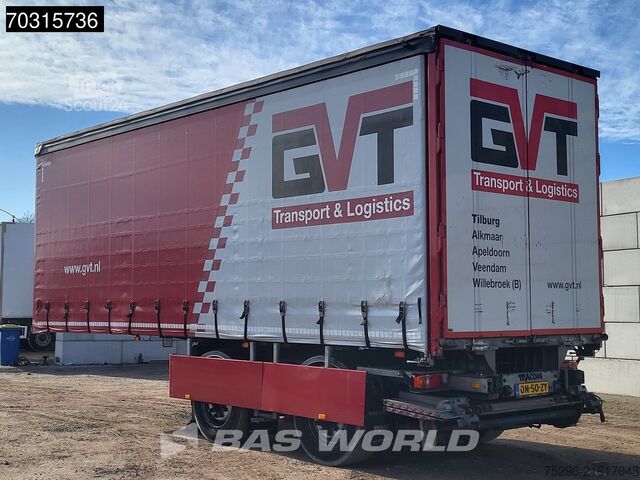 Curtain sided Tracon TB1218 LZV B-Double Tailgate LBW Steering Axle