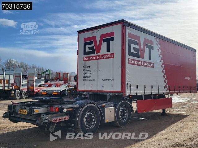 Curtain sided Tracon TB1218 LZV B-Double Tailgate LBW Steering Axle