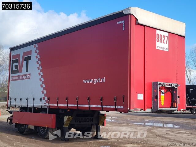 Curtain sided Tracon TB1218 LZV B-Double Tailgate LBW Steering Axle