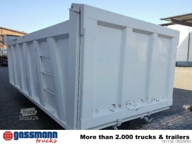 Camion benne Joluso Stahlmulde CXBAS, mit Klappe 16 cbm