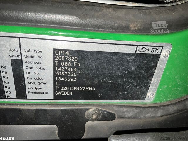 Emme aracı Scania P 320 Euro 6 Bekker LaGram 8m³ kolkenzuiger