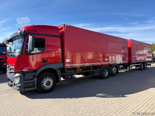Φορτηγό μεταφοράς ποτών MERCEDES-BENZ Actros 2543 Getränke/Retarder+ANHÄNGER Orten