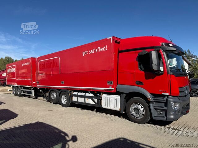Φορτηγό μεταφοράς ποτών MERCEDES-BENZ Actros 2543 Getränke/Retarder+ANHÄNGER Orten