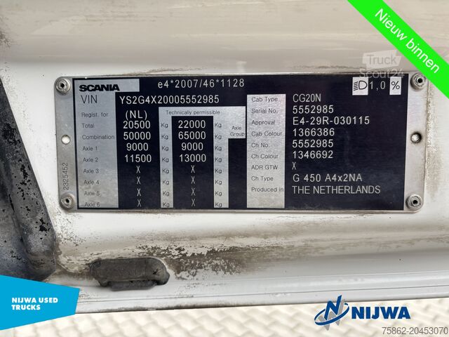 Standard-SZM Scania G450 4x2 Retarder + PTO