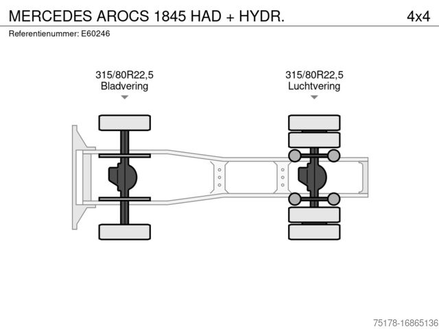 Standard-SZM MERCEDES AROCS 1845 HAD + HYDR.