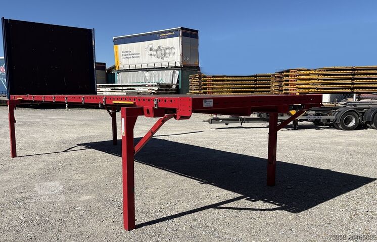 Wechselbrücke s plosko platformo Krone 7,45m BDF Baustoff Multilockrahmen