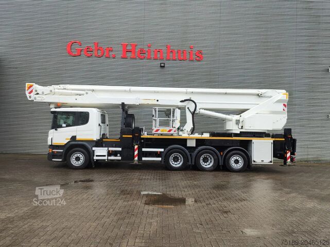 Pacelšanas platforma Scania P410 8x4 Tridem Bronto Skylift S70XDT