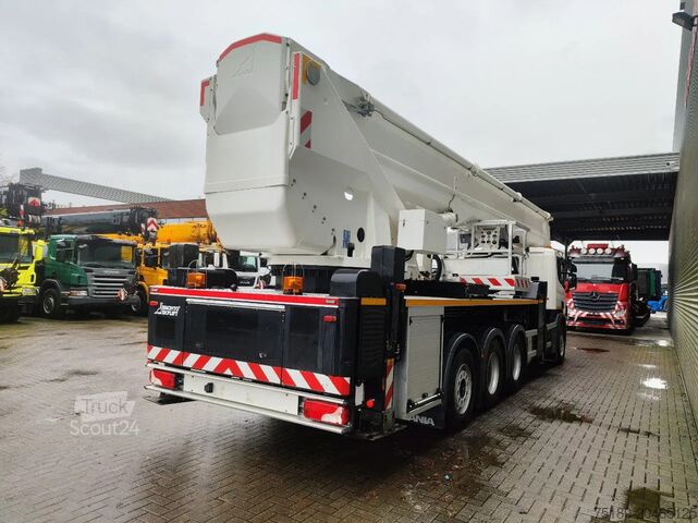 Pacelšanas platforma Scania P410 8x4 Tridem Bronto Skylift S70XDT