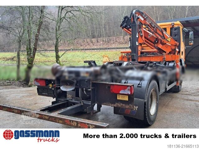 Camion benne à bras amovible MAN TGM 15.250 4x4 BL, Kran Terex TLC 75.2, Funk