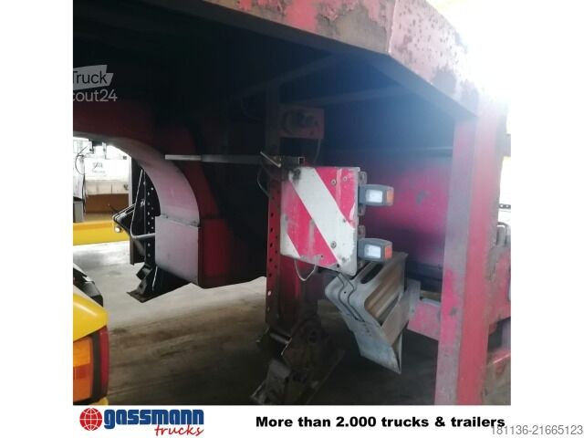 Semiremorcă cu platformă joasă ES-GE 2 STL-38-1N-R, hydr. Rampen, Verbr. auf 3m,