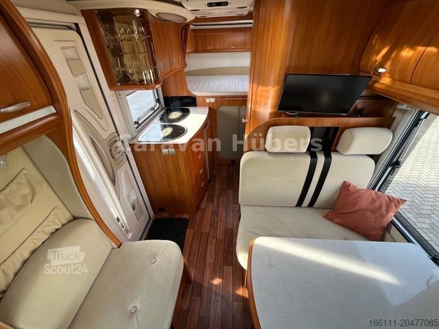 Camping-car semi-intégré HOBBY Van t 500 GFSC - Festbett - 2 x Klima - Sat/TV