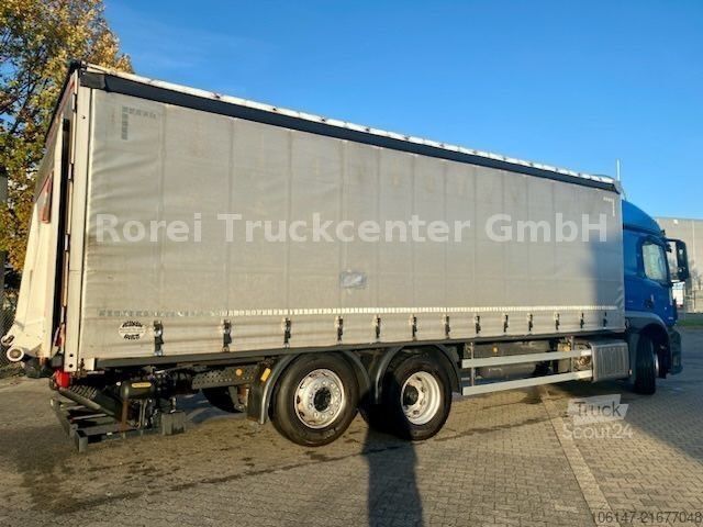 LKW mit Pritsche & Plane MERCEDES-BENZ 2533L Antos E6, L-Haus, Klima,Edscha, LBW 3to
