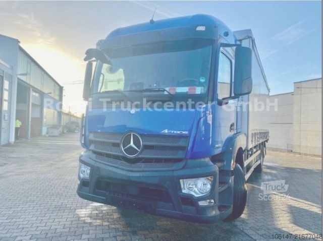 LKW mit Pritsche & Plane MERCEDES-BENZ 2533L Antos E6, L-Haus, Klima,Edscha, LBW 3to