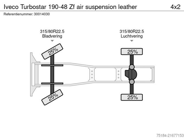 Standard-SZM Iveco Turbostar 190-48 Zf air suspension leather