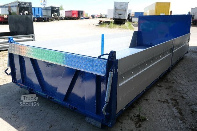 Ruloninė konteinerinė savivartis  alga, Abrollcontainer, Pritsche, 13m³, Bordwände