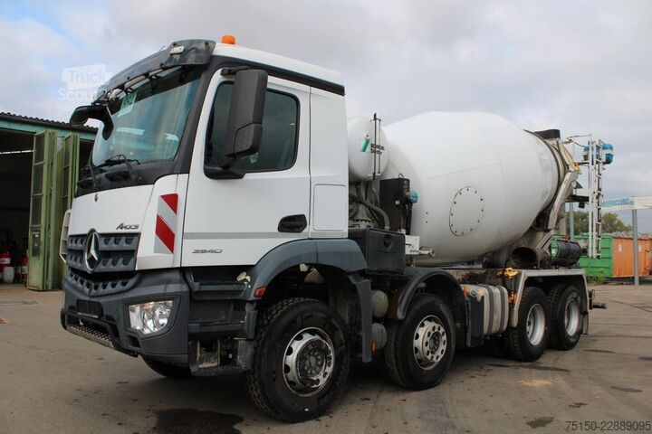 Miešačka betónu na podvozku MERCEDES-BENZ 3240 8x4 BB - STETTER 9 m³ - Nr.: 864