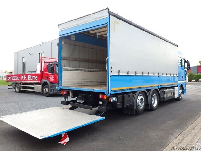 Nákladné auto s plochou korbou a plachtou MAN TGX 26.460 LL L-Fhs./Pritsche/LBW/Lenkachse/Ret.
