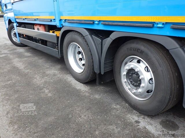 Nákladné auto s plochou korbou a plachtou MAN TGX 26.460 LL L-Fhs./Pritsche/LBW/Lenkachse/Ret.