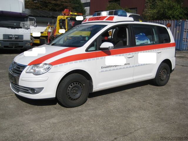 Požiarnické auto VW Touran 2,0 TDI Einsatzfahrzeug Strobel *TÜV NEU*