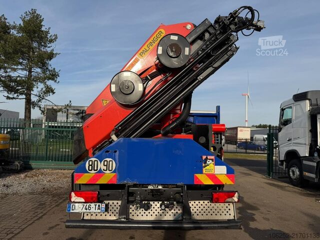 Plateforme de chargement ouverte Scania P410 8x4 PRITSCHE + KRAN PALFINGER PK33002 F (7...