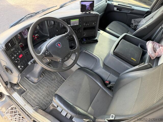 Plateforme de chargement ouverte Scania P410 8x4 PRITSCHE + KRAN PALFINGER PK33002 F (7...