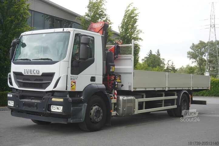 Flatbed truck with crane Iveco STRALIS 19.310 E6 / Flatbed 19 EPAL / FA