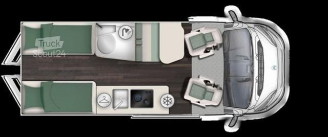 Autorulotă FORSTER Livin Up Pro FV 636 EBL VIBE Edition Markise RFK