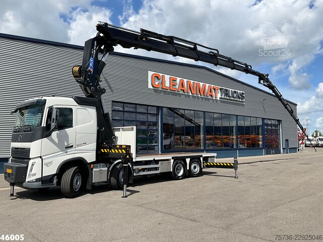 Nosturiauto Volvo FH 500 Euro 6 8x2 HMF 95 Tonmeter laadkraan + F...