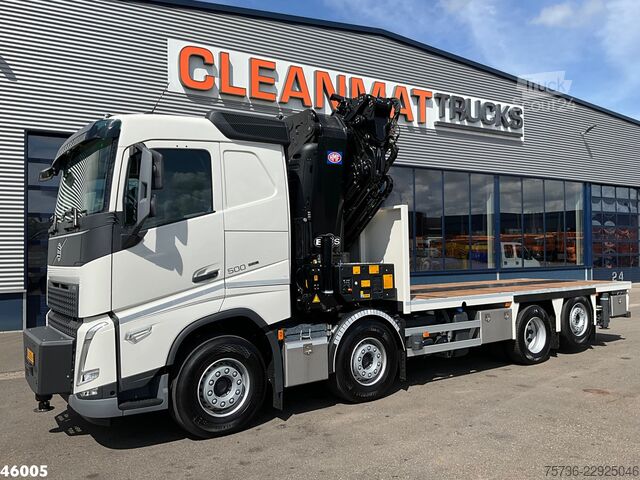 Nosturiauto Volvo FH 500 Euro 6 8x2 HMF 95 Tonmeter laadkraan + F...