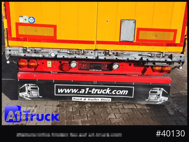 Open semitrailer with tarp SCHMITZ S01, Mega, Liftachse, Hubdach, VERZINKT