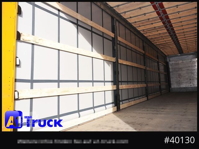 Open semitrailer with tarp SCHMITZ S01, Mega, Liftachse, Hubdach, VERZINKT