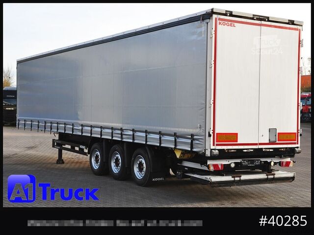 Open semitrailer with tarp KOEGEL S 24, Tautliner, SAF, neue Plane, LBW, Ladebordwand