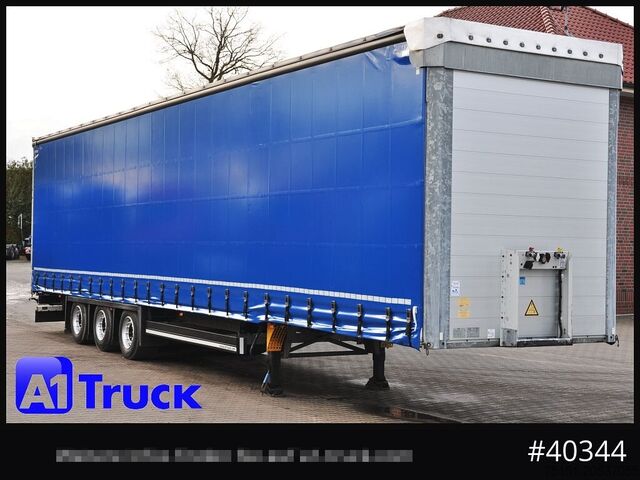 Open semitrailer with tarp SCHMITZ SCS 24, Mega, neue Plane,