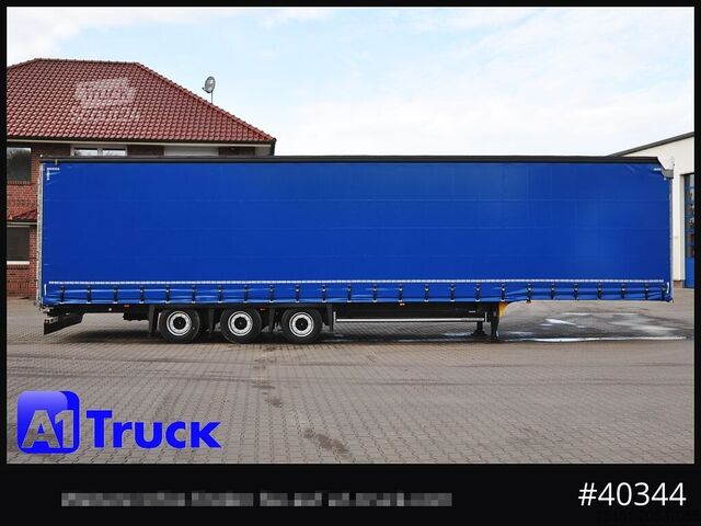 Open semitrailer with tarp SCHMITZ SCS 24, Mega, neue Plane,