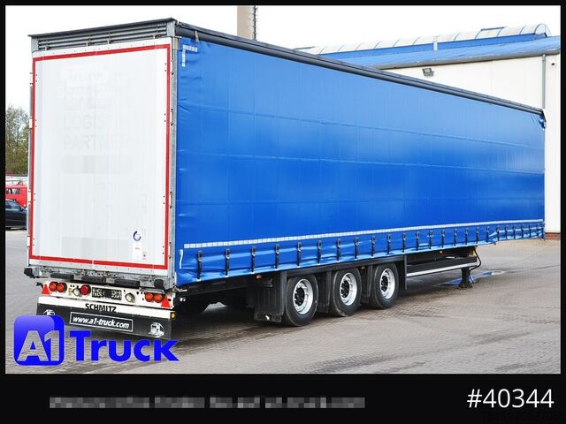 Open semitrailer with tarp SCHMITZ SCS 24, Mega, neue Plane,
