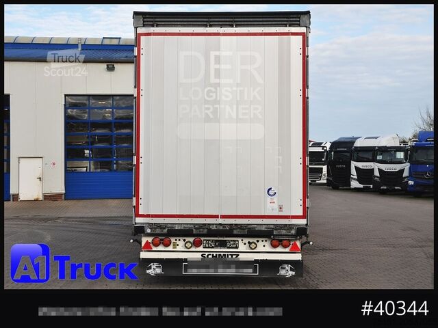 Open semitrailer with tarp SCHMITZ SCS 24, Mega, neue Plane,