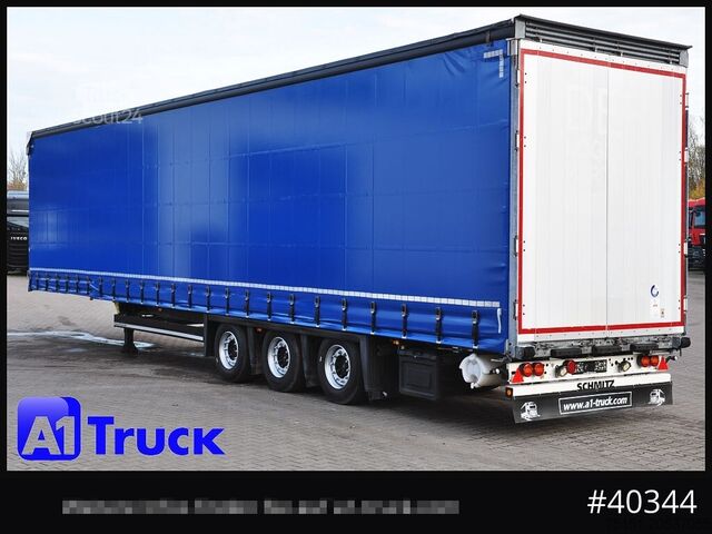 Open semitrailer with tarp SCHMITZ SCS 24, Mega, neue Plane,