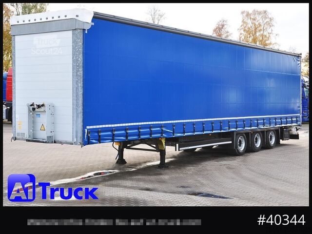 Open semitrailer with tarp SCHMITZ SCS 24, Mega, neue Plane,