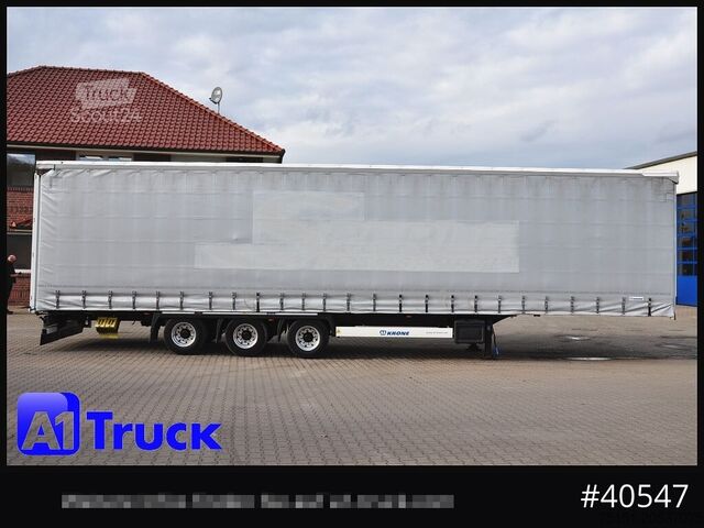 Åben sættevogn med presenning KRONE SD, Mega, Liftachse, Alufelgen, RSAB, Plane mit Aluprofil