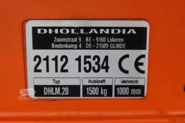 Koffer Volvo FL 210 Bakwagen + DHollandia 1500 kg