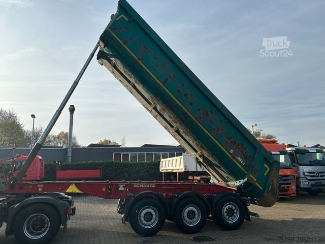 Tiptrailer SCHMITZ CARGOBULL Stahl Kippauflieger mit Liftachse