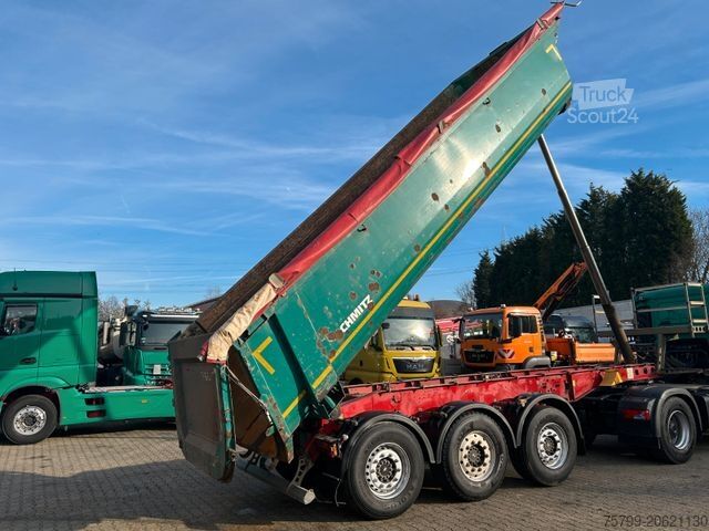 Tiptrailer SCHMITZ CARGOBULL Stahl Kippauflieger mit Liftachse