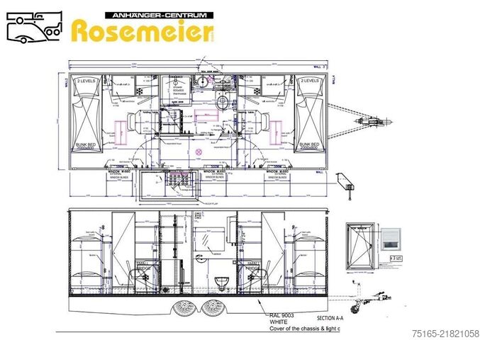 Transporte de personal Rosemeier EW TA-NO Mannschaftswagen 662 Mannschaftswagen