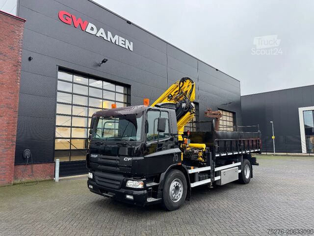 Tipper med kran DAF CF 75.310 4x2 Kipper / Atlas 190.2E - A5 + Fly ...