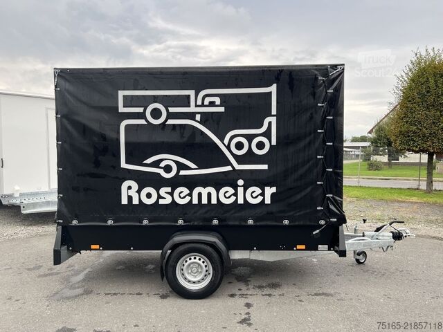 Rimorchio con cassone Rosemeier VE Spectrum C 13.30 Plane Kastenanhänger gebremst