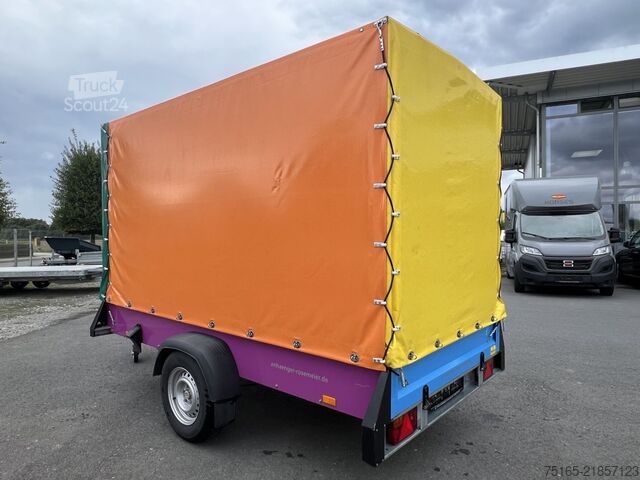 Rimorchio con cassone Rosemeier VE Spectrum C 13.30 mit Plane Kastenanhänger gebrem